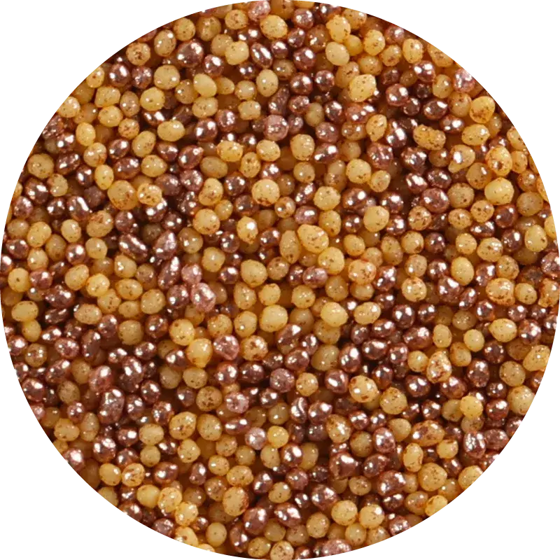 Soft Nonpareils Gold & Bronze Medium | Alldra